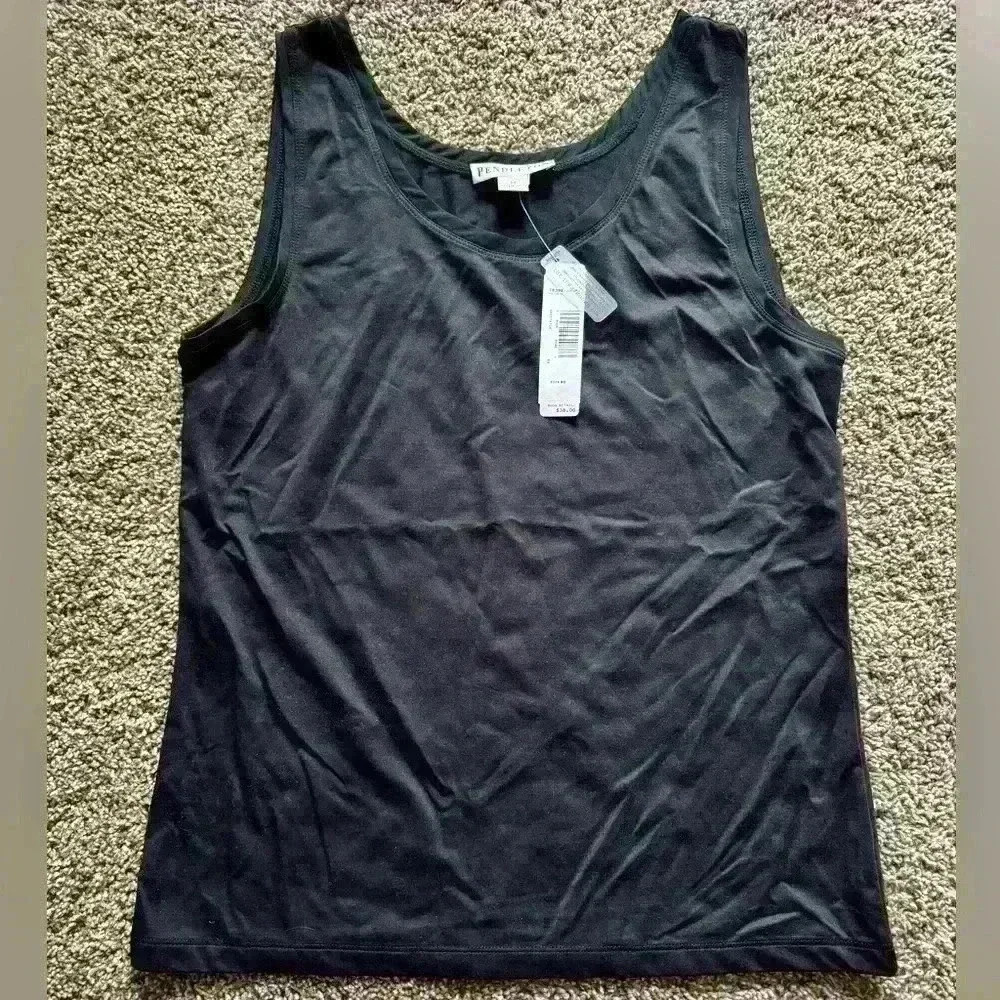 NWT Pendleton‎ Sleeveless Tank Top Black Size Medium